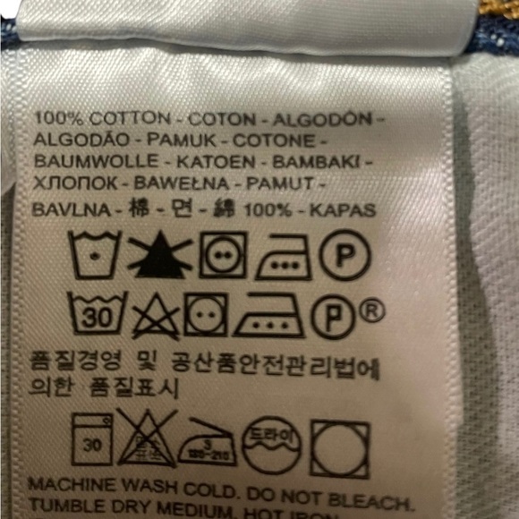 Levi’s button fly straight leg distressed jeans size 33x30 unisex - Picture 15 of 16